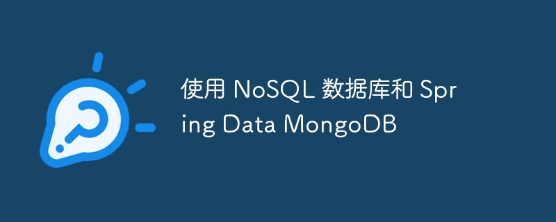 使用 nosql 数据库和 spring data mongodb