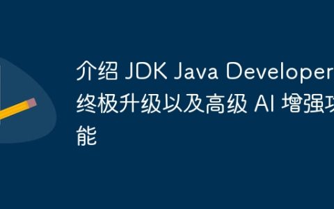 介绍 JDK Java Developer 的终极升级以及高级 AI 增强功能
