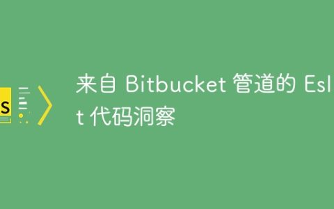 来自 Bitbucket 管道的 Eslint 代码洞察