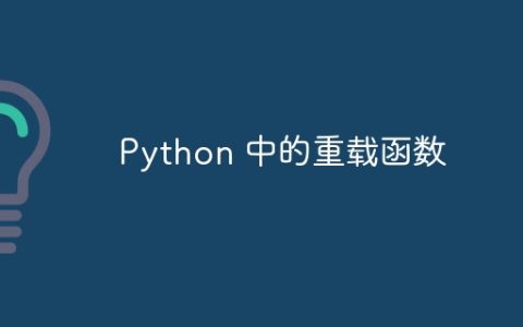 Python 中的重载函数