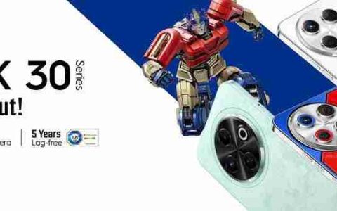 传音推出 TECNO SPARK 30 系列变形金刚联名机型，擎天柱 / 大黄蜂主题后盖
