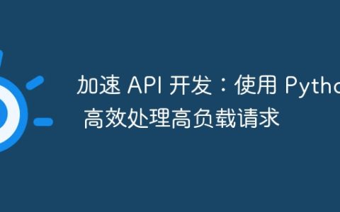 加速 API 开发：使用 Python 高效处理高负载请求