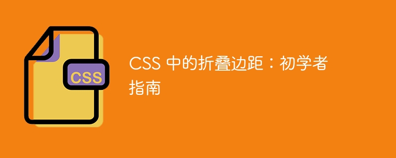 css 中的折叠边距:初学者指南