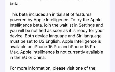 苹果发布 iOS / iPadOS 18.1、macOS 15.1 Sequoia 第 2 个公测版：增强 iPhone 镜像等