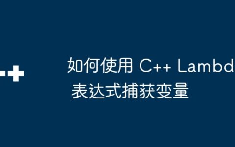 如何使用 C++ Lambda 表达式捕获变量