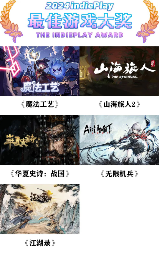 2024 indiePlay中国独立游戏大赛入围名单公布！