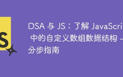 DSA 与 JS：了解 JavaScript 中的自定义数组数据结构 – 分步指南