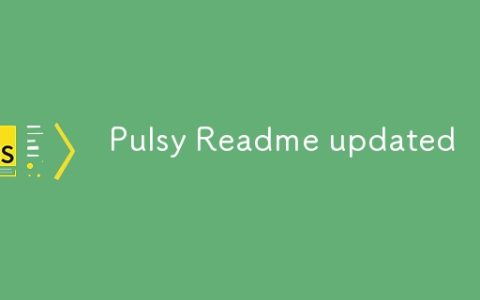 Pulsy Readme updated