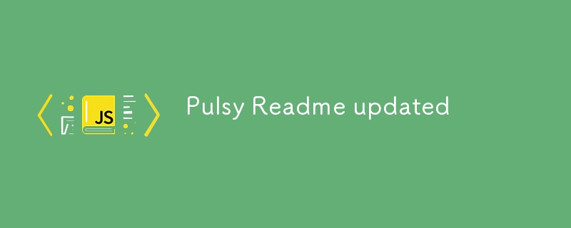 pulsy readme updated