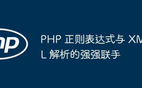 PHP 正则表达式与 XML 解析的强强联手