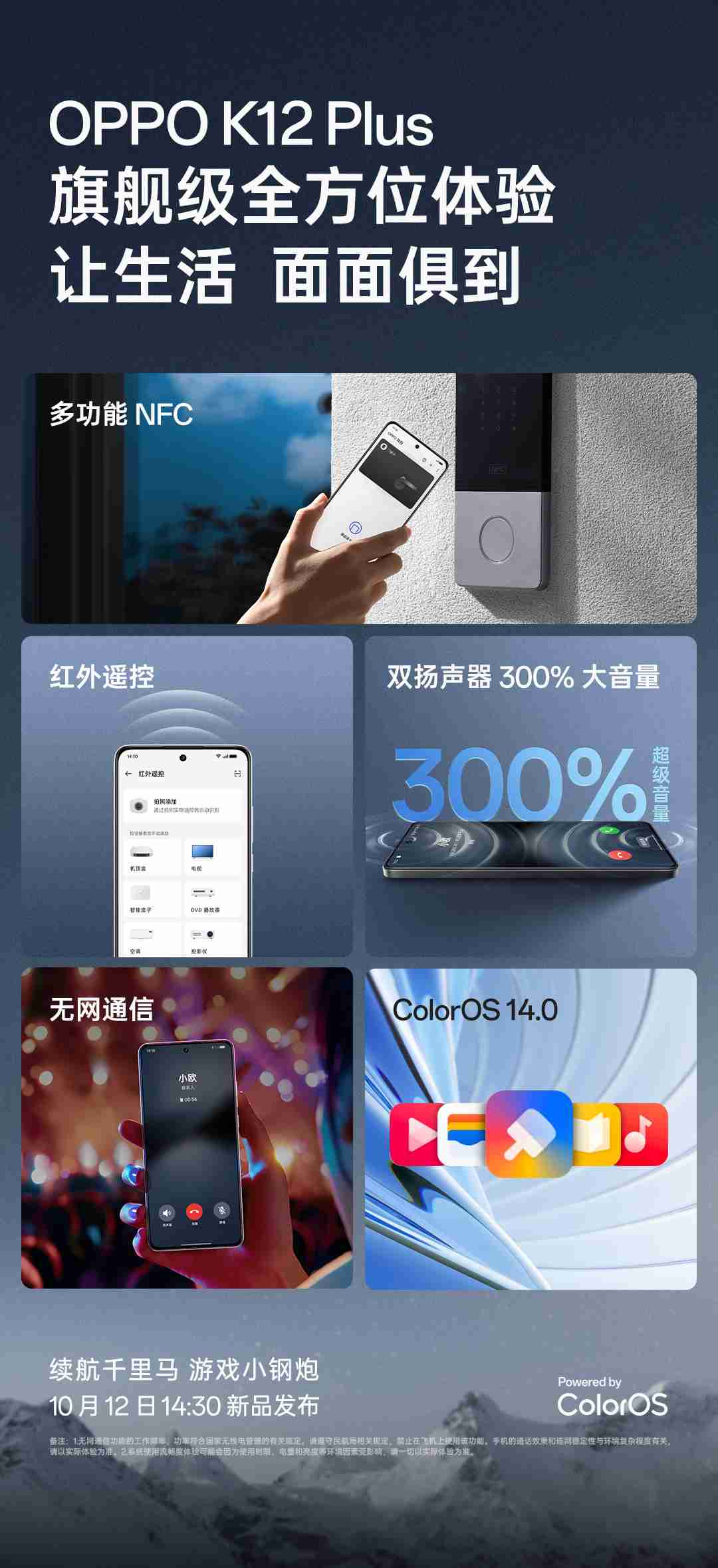 oppo k12 plus 手机预热:支持无网通信、红外遥控、nfc 等