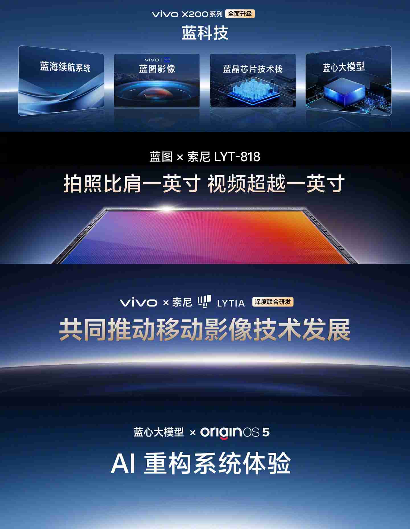 vivo X200 / Pro 手机发布:全球首发天玑 9400 处理器,4299 元起