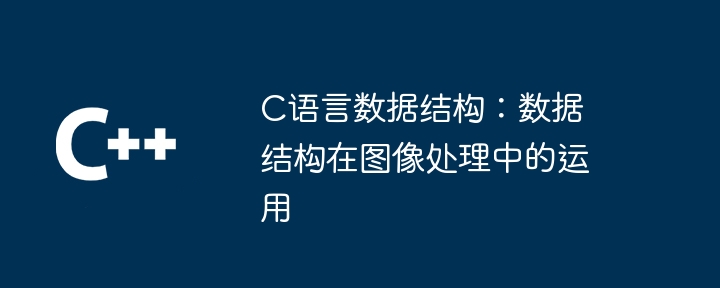 C语言数据结构:数据结构在图像处理中的运用