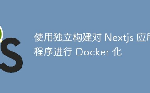 使用独立构建对 Nextjs 应用程序进行 Docker 化