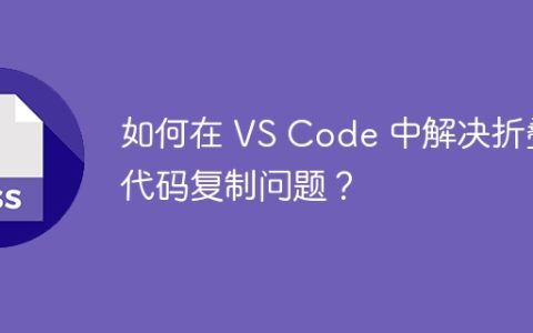 如何在 VS Code 中解决折叠代码复制问题？