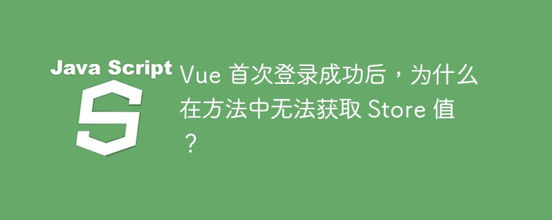 vue 首次登录成功后,为什么在方法中无法获取 store 值?