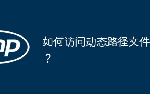 如何访问动态路径文件？