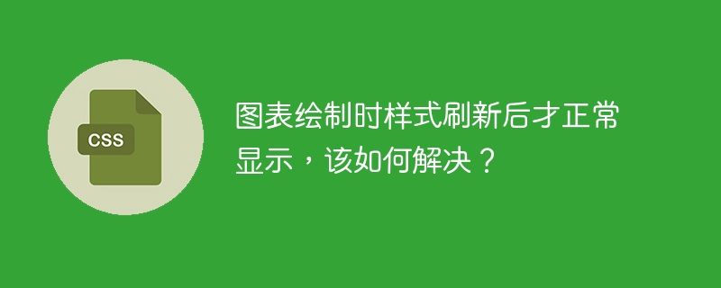图表绘制时样式刷新后才正常显示,该如何解决?