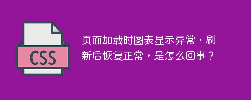 页面加载时图表显示异常,刷新后恢复正常,是怎么回事?