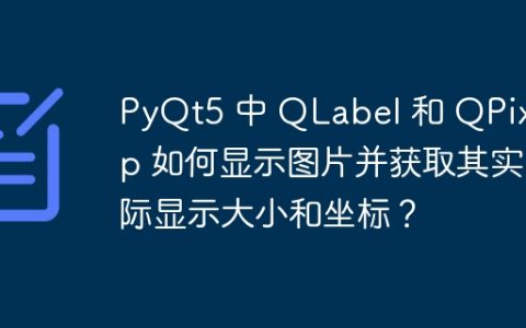 PyQt5 中 QLabel 和 QPixmap 如何显示图片并获取其实际显示大小和坐标？