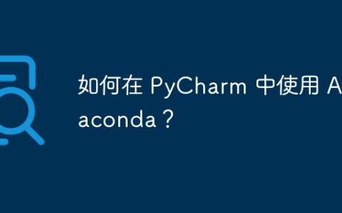 如何在 PyCharm 中使用 Anaconda？