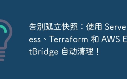 告别孤立快照：使用 Serverless、Terraform 和 AWS EventBridge 自动清理！