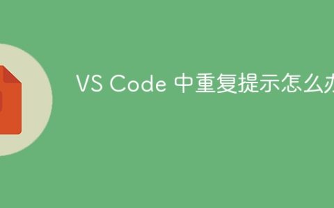 VS Code 中重复提示怎么办？