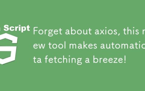 Forget about axios, this new tool makes automatic data fetching a breeze!