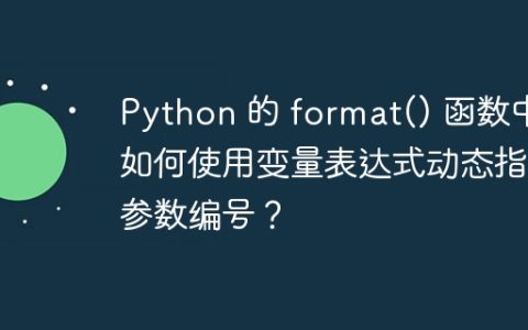 Python 的 format() 函数中如何使用变量表达式动态指定参数编号？