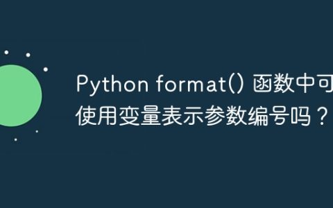 Python format() 函数中可以使用变量表示参数编号吗？