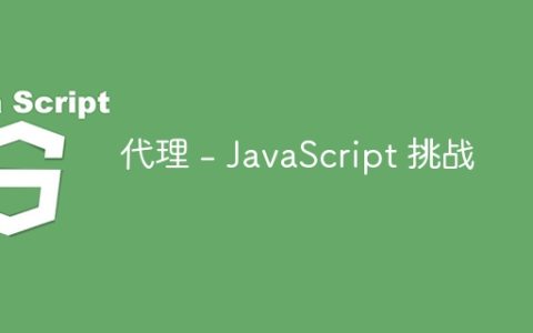 代理 – JavaScript 挑战