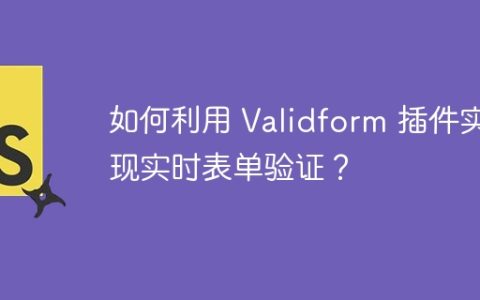 如何利用 Validform 插件实现实时表单验证？