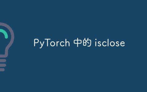 PyTorch 中的 isclose
