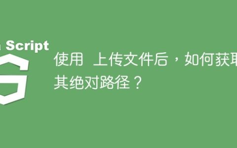 使用  上传文件后，如何获取其绝对路径？