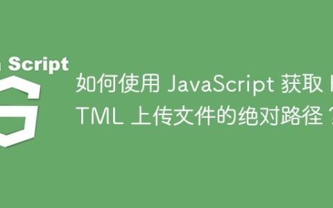 如何使用 JavaScript 获取 HTML 上传文件的绝对路径？