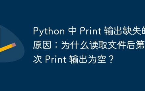 Python 中 Print 输出缺失的原因：为什么读取文件后第二次 Print 输出为空？