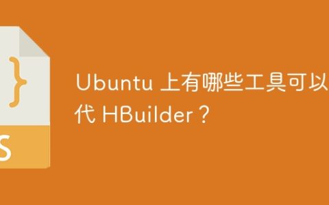 Ubuntu 上有哪些工具可以替代 HBuilder？