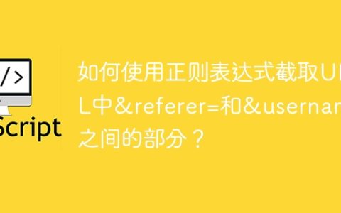 如何使用正则表达式截取URL中&referer=和&username之间的部分？