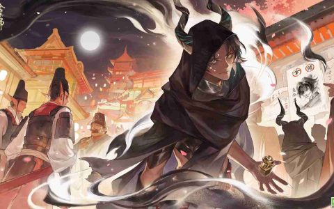 繁星闪烁，诡影现身《阴阳师》鬼金羊精美插画在此奉上！