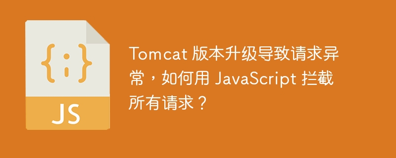 tomcat 版本升级导致请求异常,如何用 javascript 拦截所有请求?