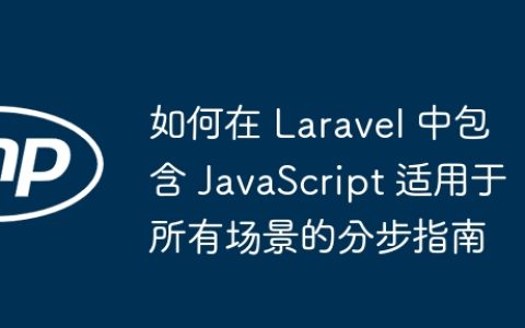 如何在 Laravel 中包含 JavaScript 适用于所有场景的分步指南