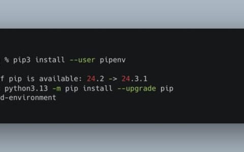 错误：python 包安装时的外部管理环境