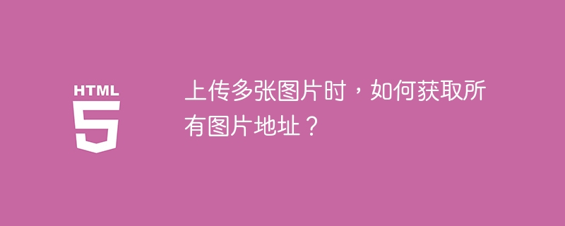 上传多张图片时,如何获取所有图片地址?
