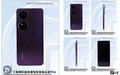 realme 真我“RMX3942”手机证件照公布，双圆镜头模组