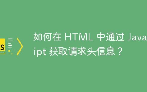 如何在 HTML 中通过 JavaScript 获取请求头信息？