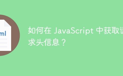 如何在 JavaScript 中获取请求头信息？