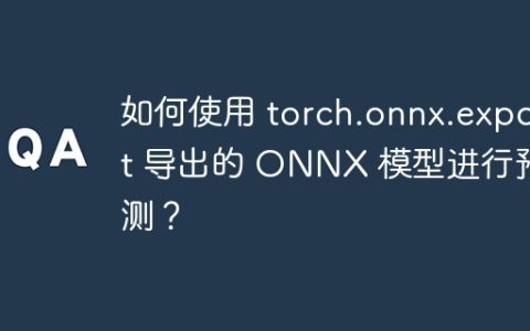 如何使用 torch.onnx.export 导出的 ONNX 模型进行预测？