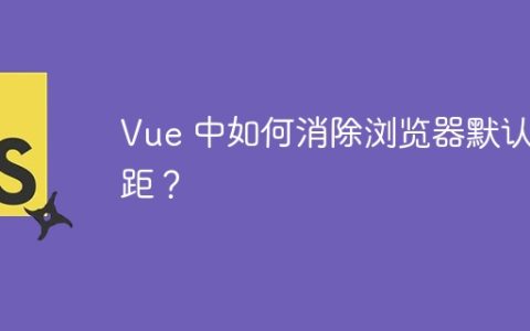 Vue 中如何消除浏览器默认边距？
