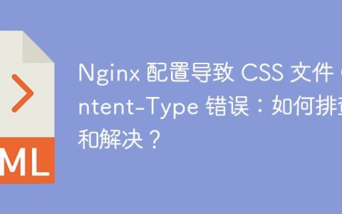 Nginx 配置导致 CSS 文件 Content-Type 错误：如何排查和解决？