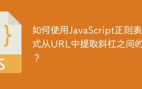 如何使用JavaScript正则表达式从URL中提取斜杠之间的值？